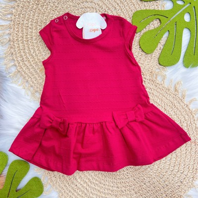 Vestido Ana Bola com Dois Laços - Vermelho
